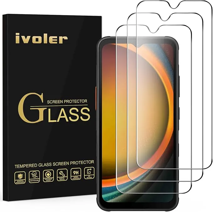 [B09X2XWXC5] Lot de 3 Film Protection écran en Verre Trempé pour Samsung Galaxy Xcover 7 Pro/Xcover 7